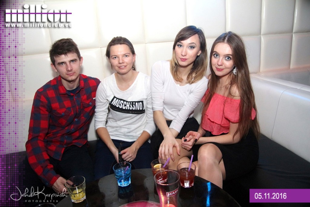 Sobotnia noc w klubie Million