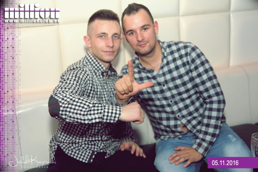 Sobotnia noc w klubie Million