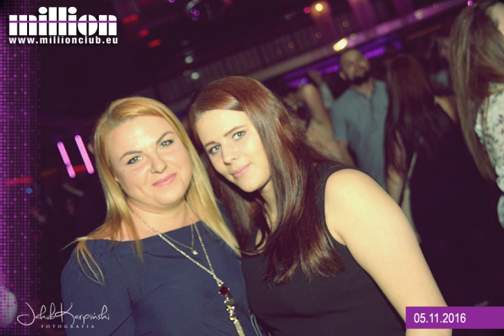 Sobotnia noc w klubie Million