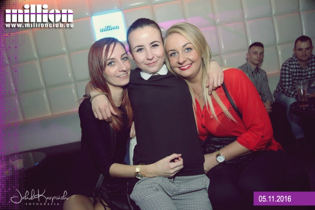 Sobotnia noc w klubie Million