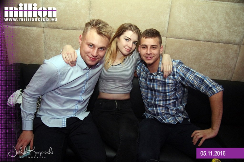 Sobotnia noc w klubie Million