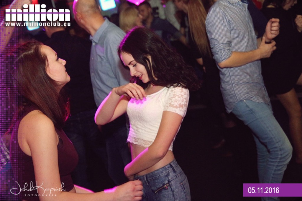 Sobotnia noc w klubie Million