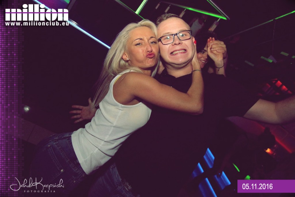 Sobotnia noc w klubie Million