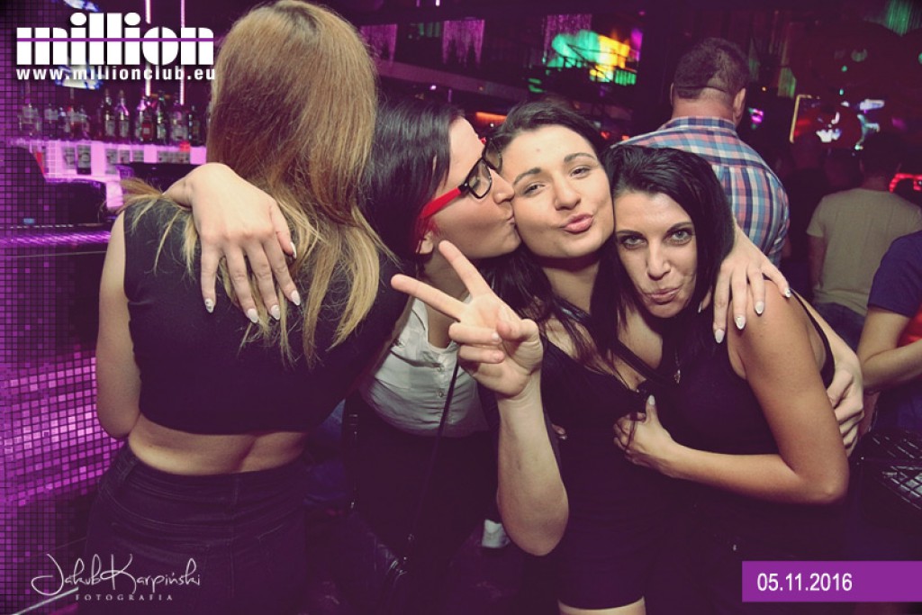 Sobotnia noc w klubie Million