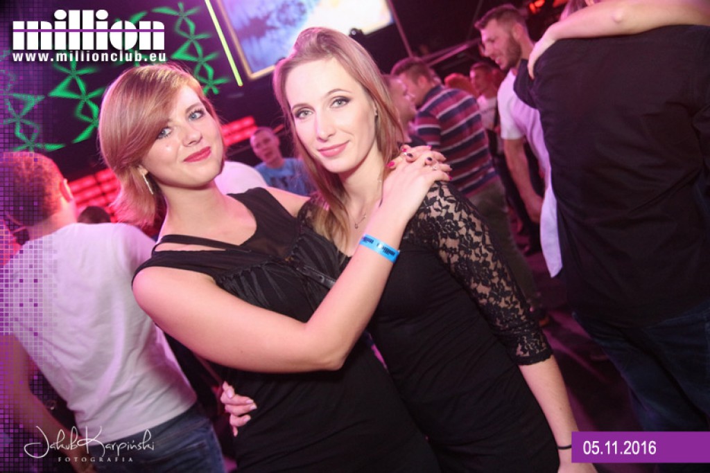 Sobotnia noc w klubie Million