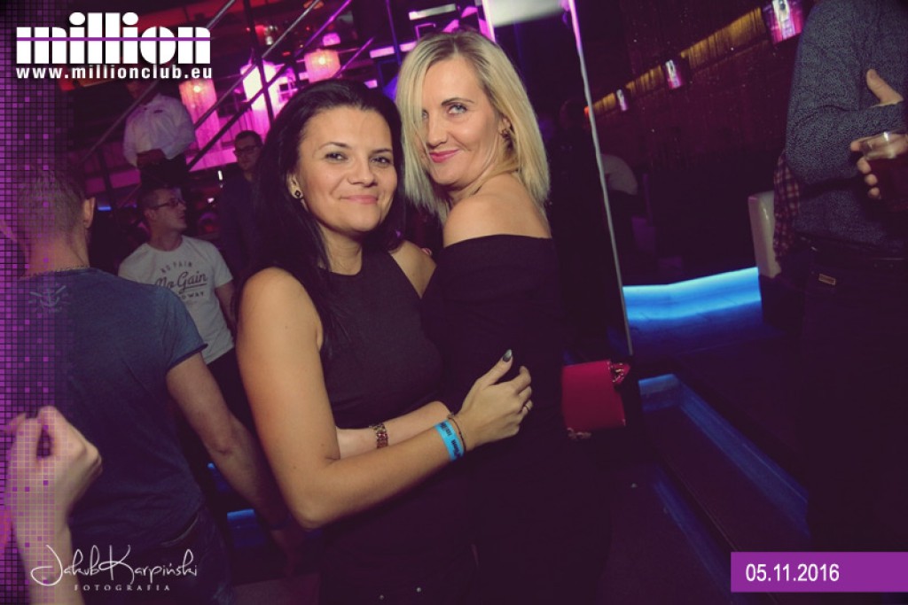 Sobotnia noc w klubie Million