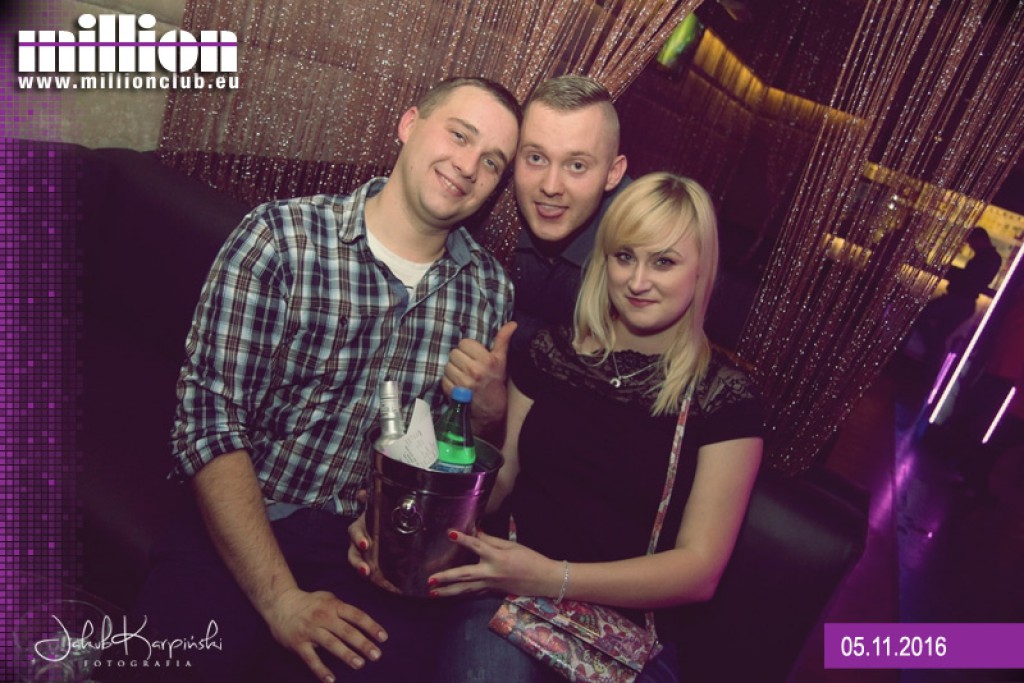 Sobotnia noc w klubie Million