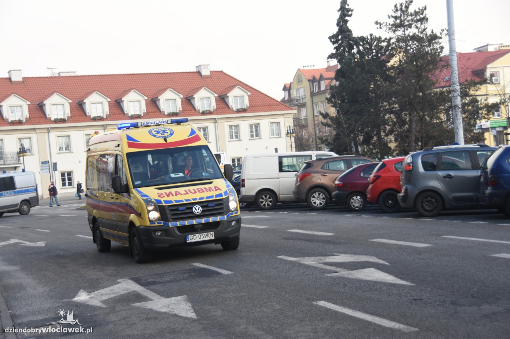 Pożar w wieżowcu na pl. Wolności