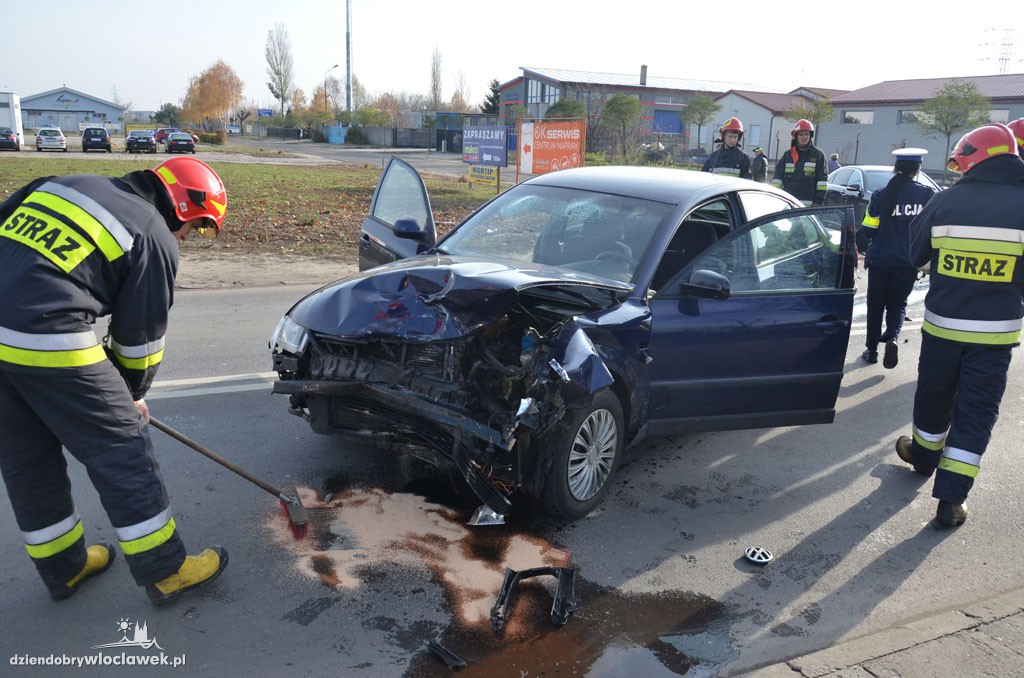Wypadek z udziałem 3 aut na ul. Zielnej