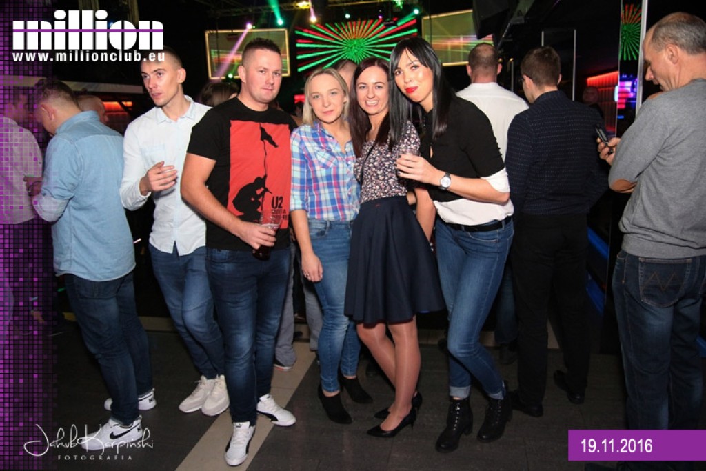 Sobotnia impreza w klubie Million