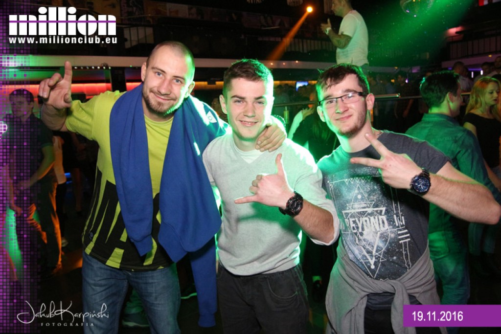 Sobotnia impreza w klubie Million