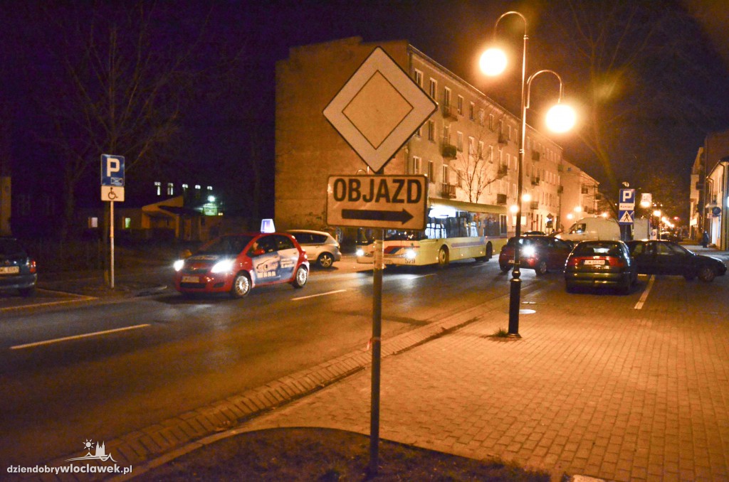 Utrudnienia w centrum Włocławka