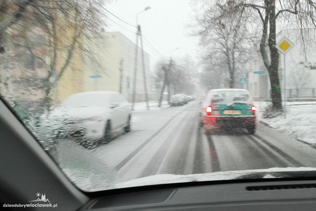 Śnieżna zima we Włocławku