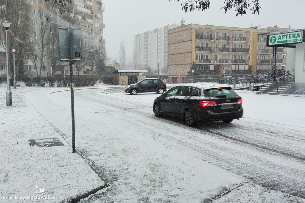 Śnieżna zima we Włocławku