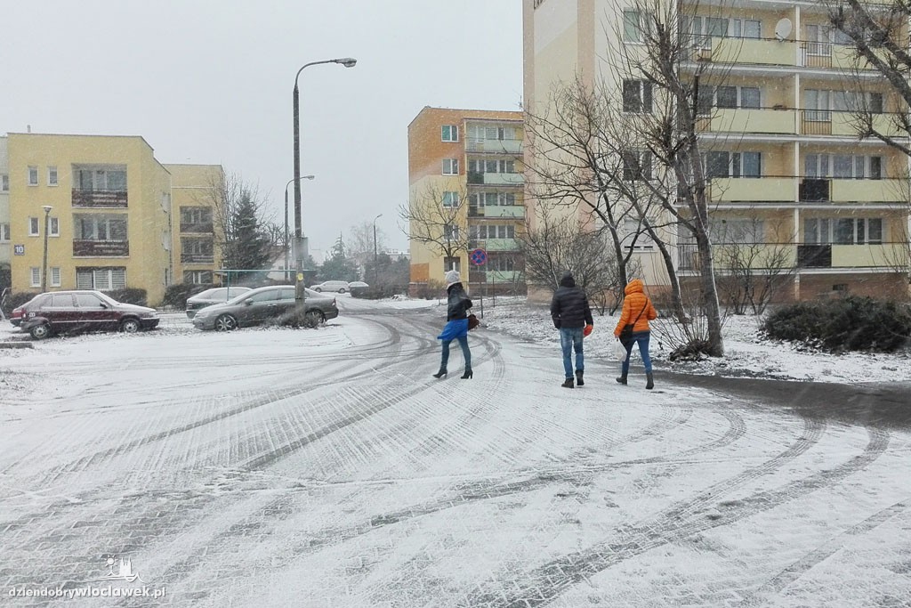 Śnieżna zima we Włocławku