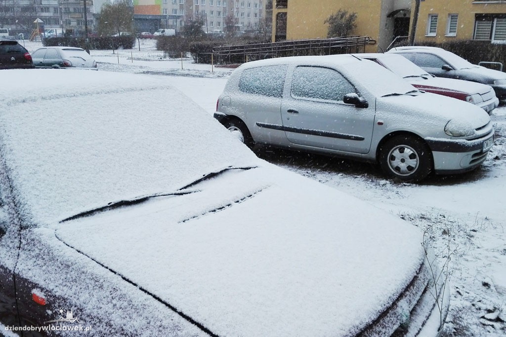 Śnieżna zima we Włocławku