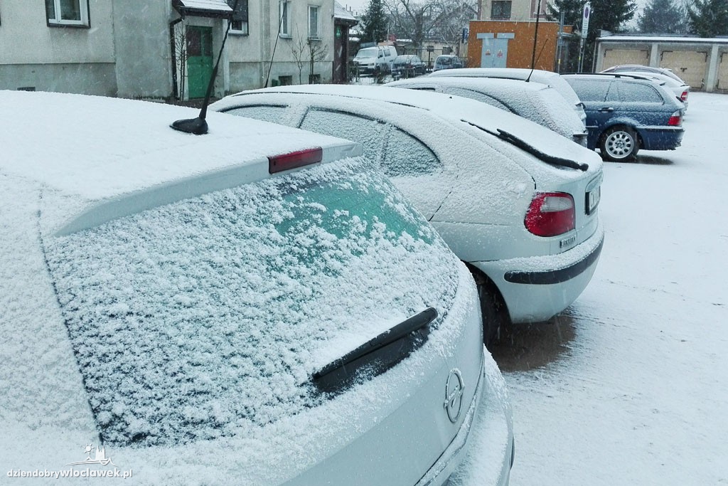 Śnieżna zima we Włocławku