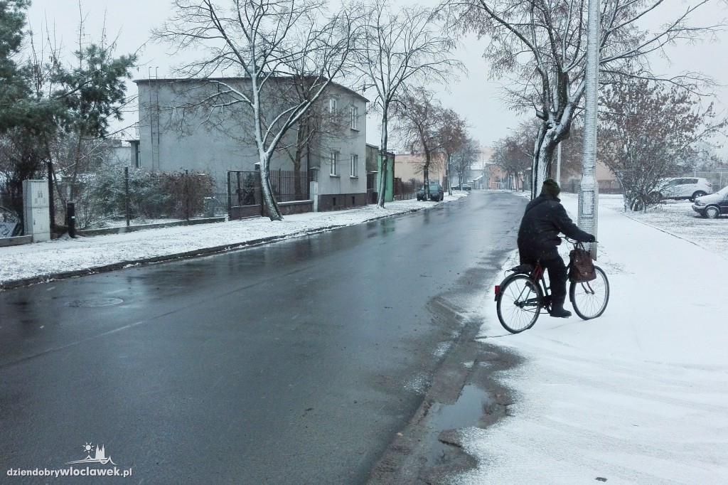 Śnieżna zima we Włocławku