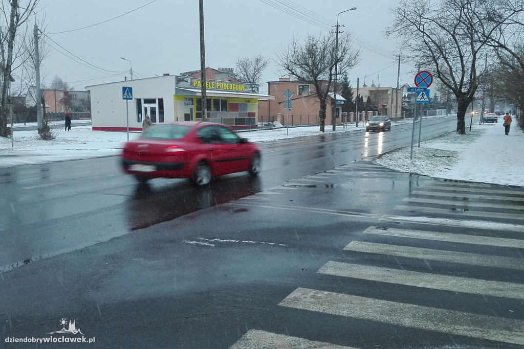 Śnieżna zima we Włocławku