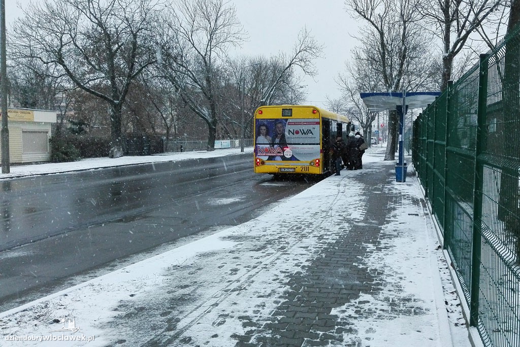 Śnieżna zima we Włocławku