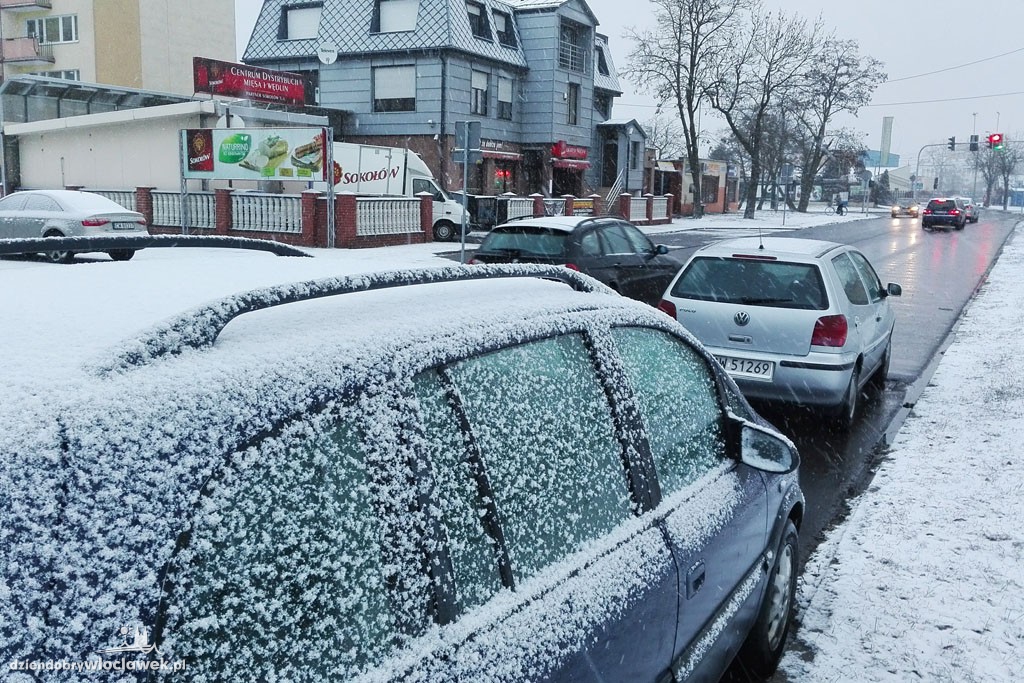 Śnieżna zima we Włocławku