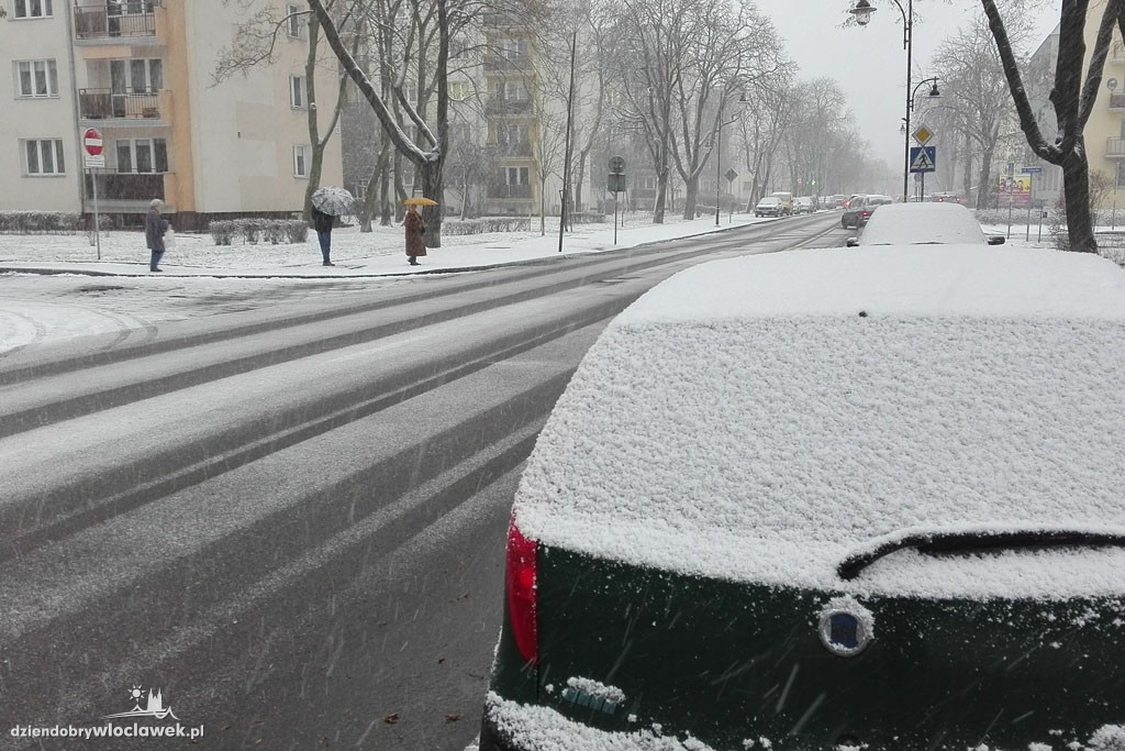 Śnieżna zima we Włocławku