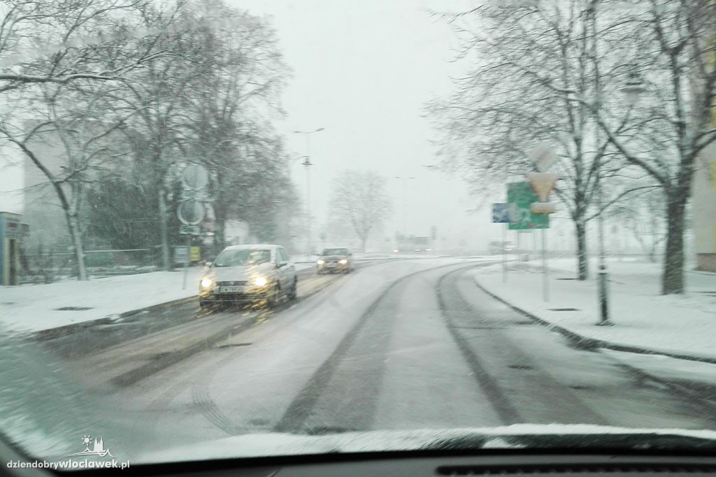 Śnieżna zima we Włocławku