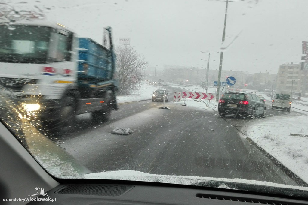Śnieżna zima we Włocławku