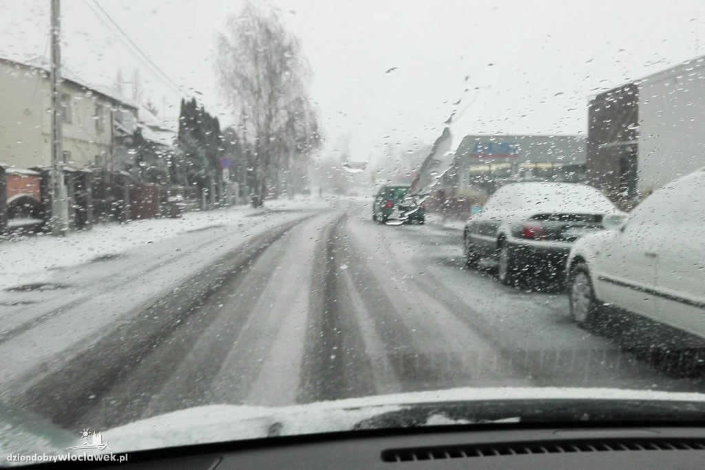 Śnieżna zima we Włocławku