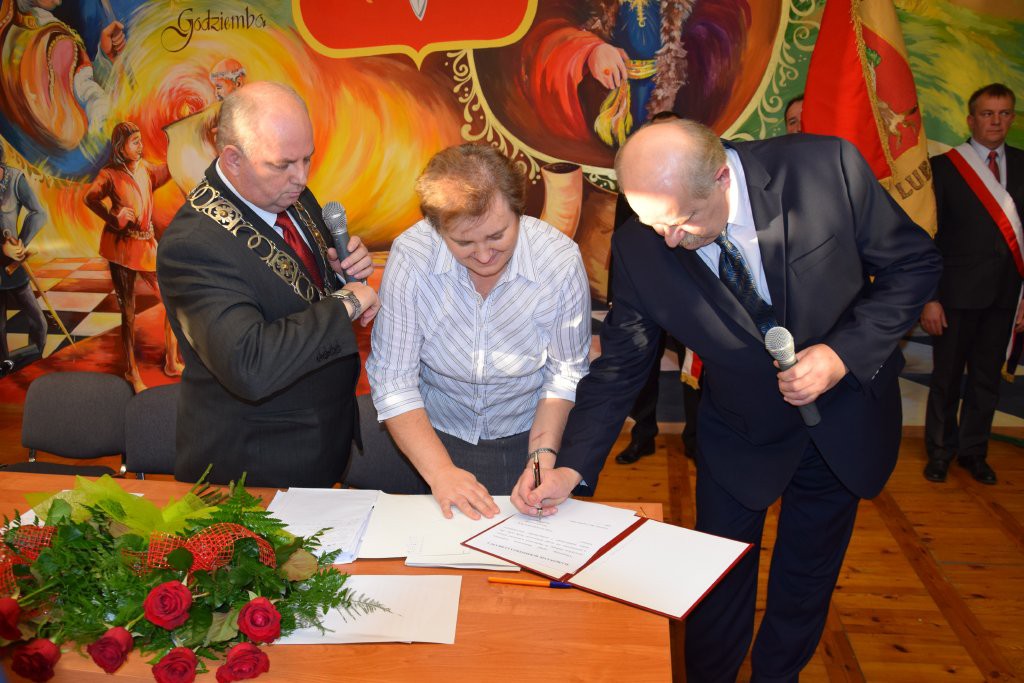 Zaprzysiężenie burmistrza Lubrańca