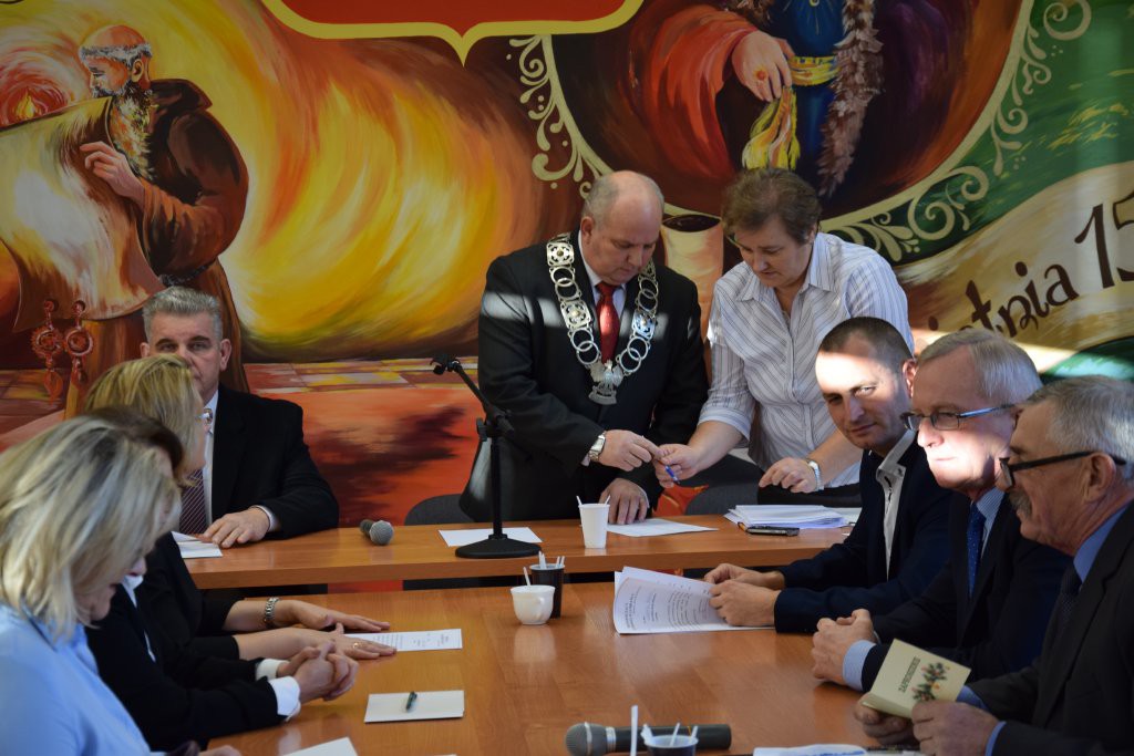 Zaprzysiężenie burmistrza Lubrańca