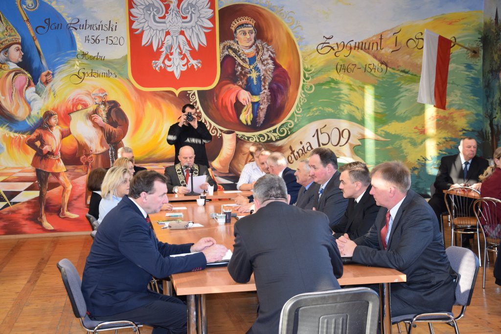 Zaprzysiężenie burmistrza Lubrańca