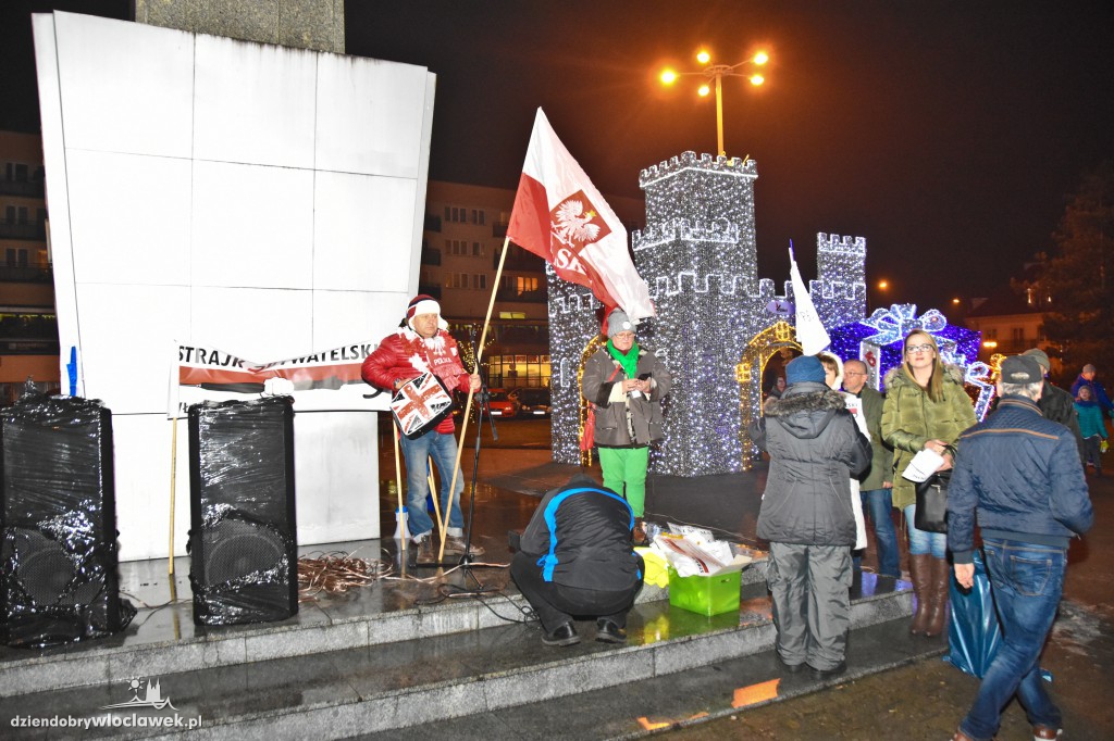 Kontrmanifestacja na wiecu KOD