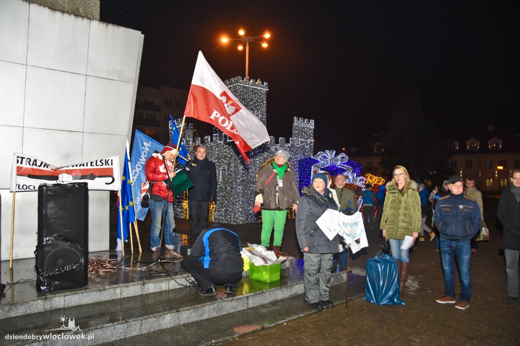 Kontrmanifestacja na wiecu KOD