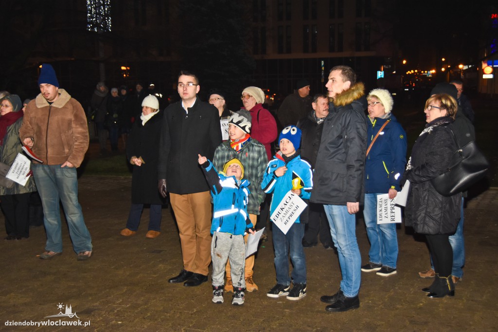 Kontrmanifestacja na wiecu KOD