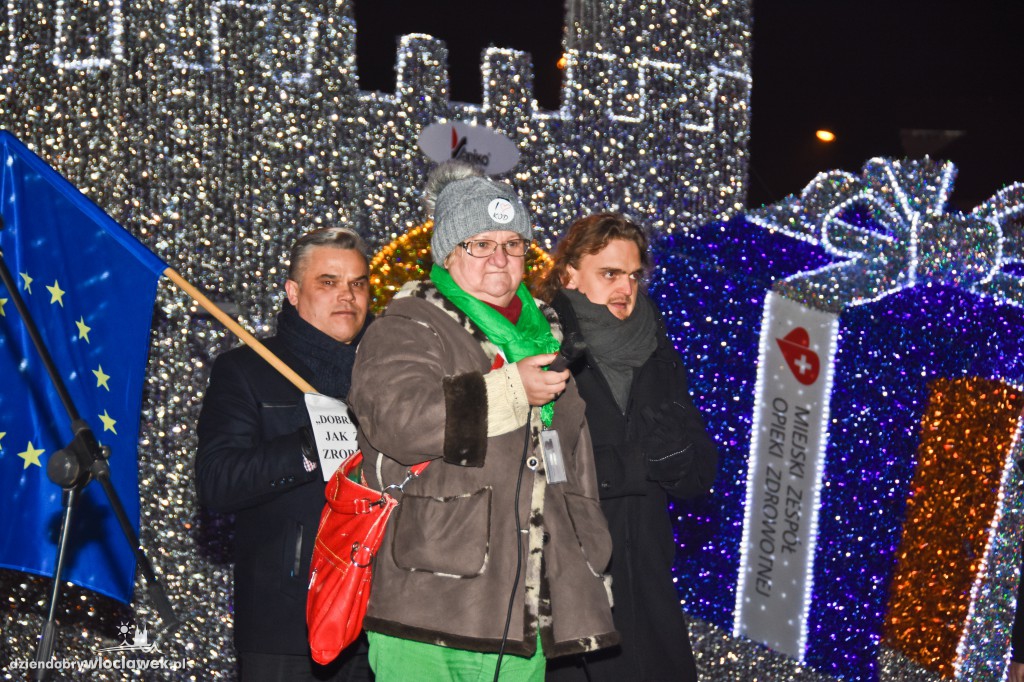 Kontrmanifestacja na wiecu KOD