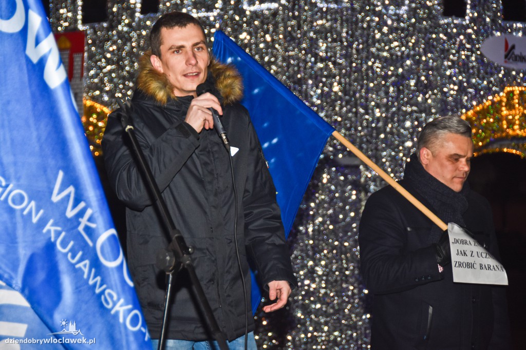 Kontrmanifestacja na wiecu KOD