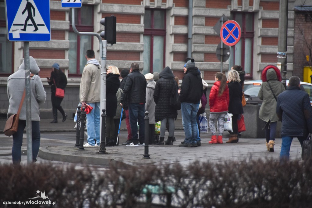 Przedświąteczne korki we Włocławku