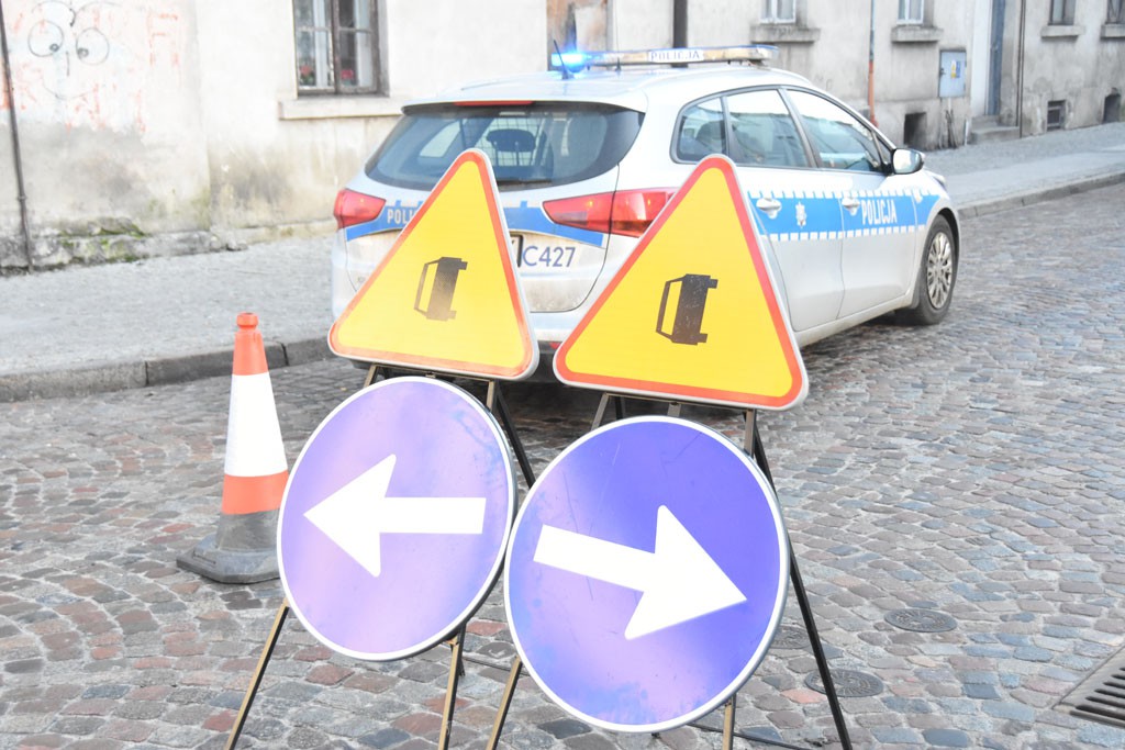 Kolizja u zbiegu Łęgskiej i Towarowej