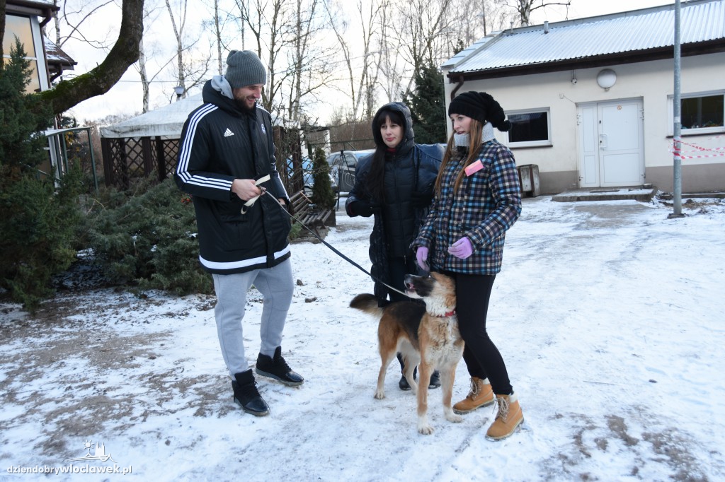 Koszykarze z wizytą w schronisku