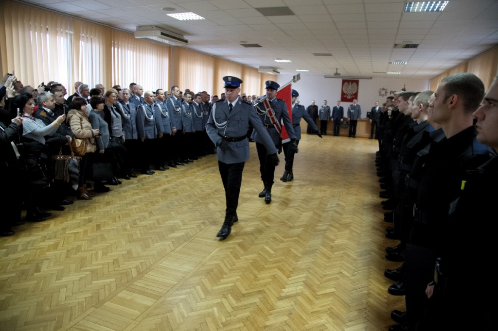 Ślubowanie nowych policjantów