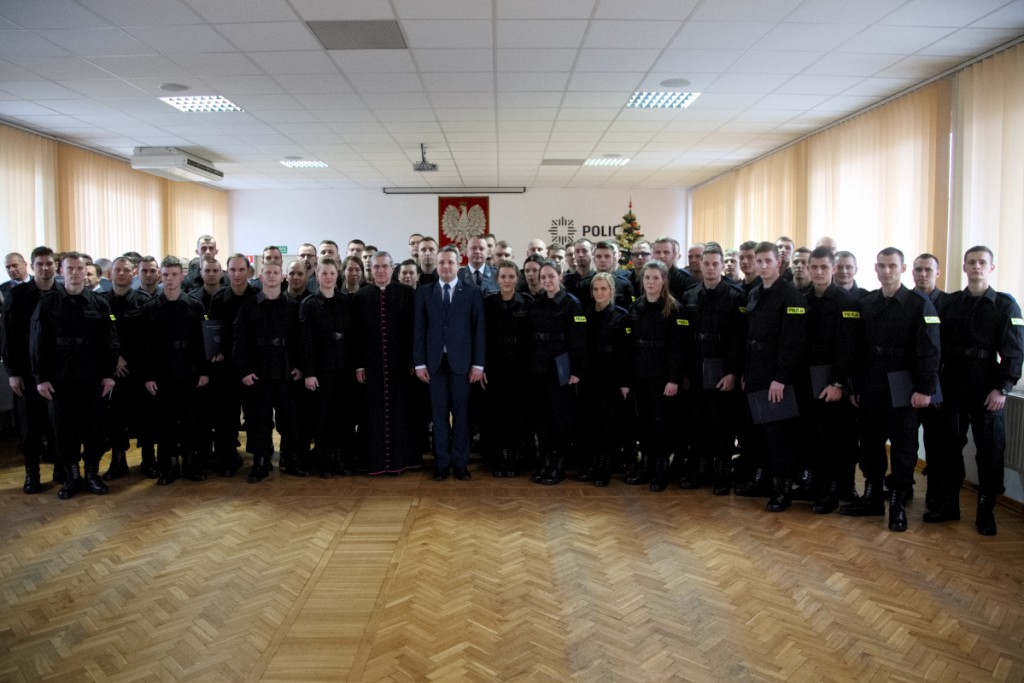 Ślubowanie nowych policjantów