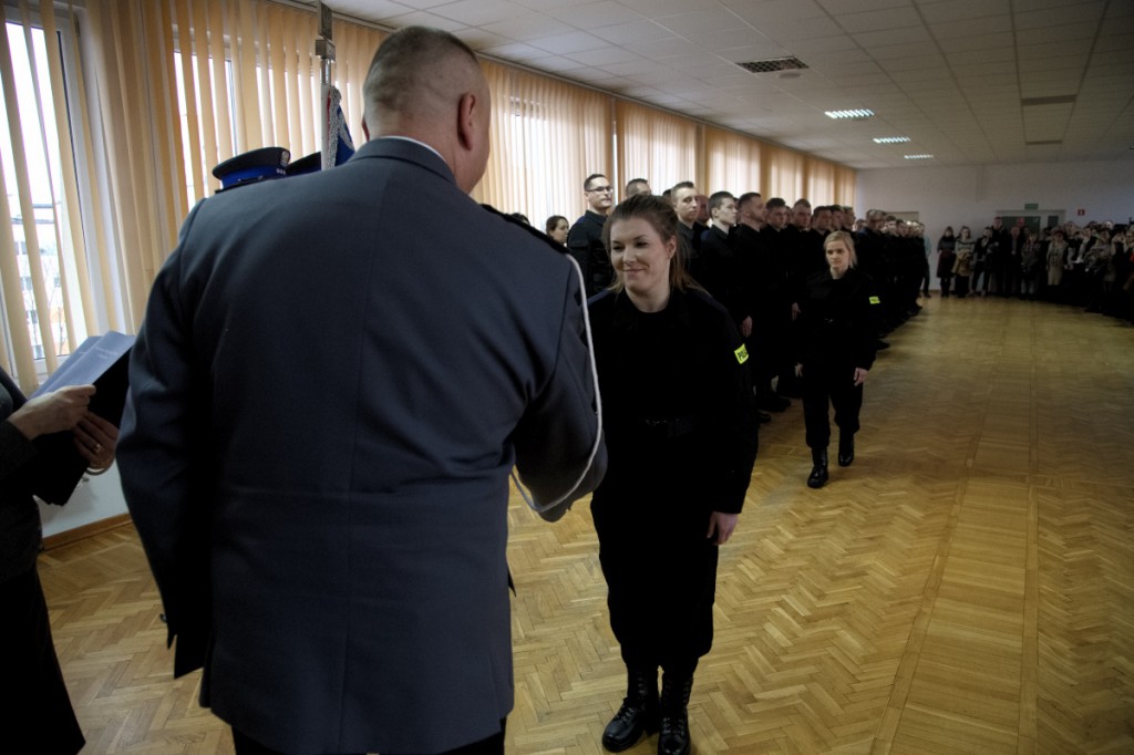 Ślubowanie nowych policjantów