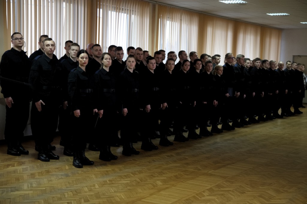 Ślubowanie nowych policjantów