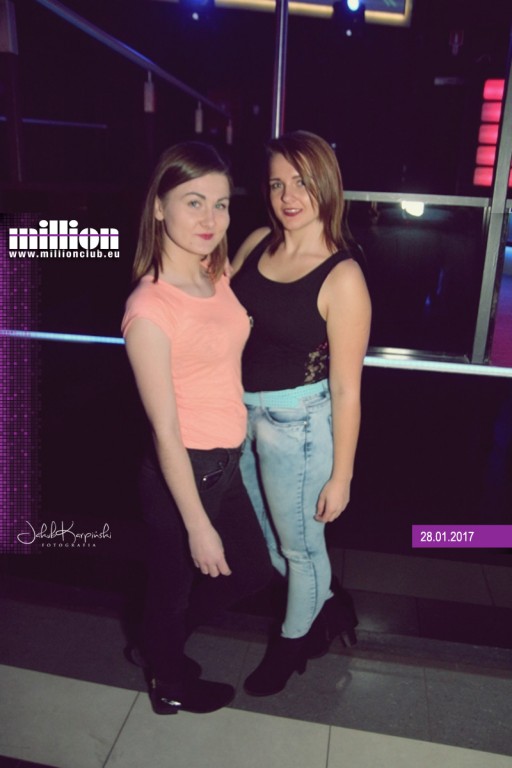 Sobotnia impreza w klubie Million