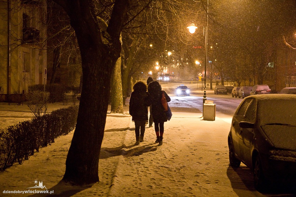 Śnieżna zima ponownie we Włocławku