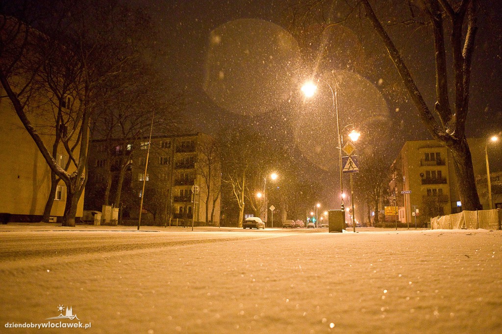 Śnieżna zima ponownie we Włocławku