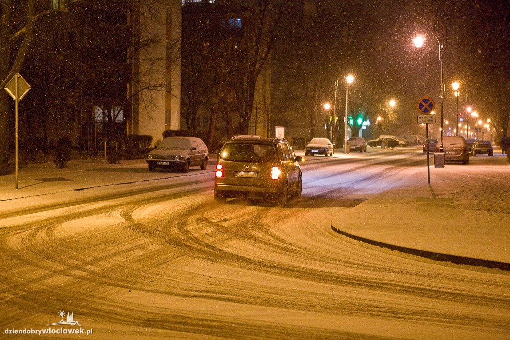Śnieżna zima ponownie we Włocławku