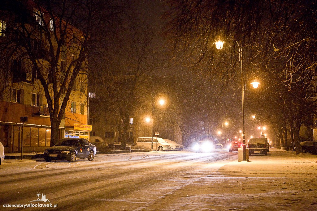 Śnieżna zima ponownie we Włocławku
