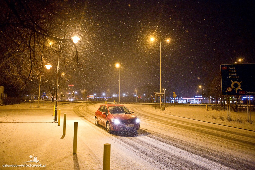 Śnieżna zima ponownie we Włocławku